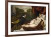 Venus, an Organist and a Little Dog-Titian (Tiziano Vecelli)-Framed Giclee Print