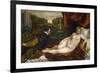 Venus, an Organist and a Little Dog-Titian (Tiziano Vecelli)-Framed Giclee Print