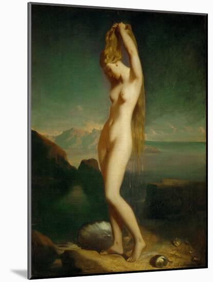 Venus Anadyomene, 1838, Salon 1839 Canvas 65.5 x 55 cm R.F. 2262.-Theodore Chasseriau-Mounted Giclee Print