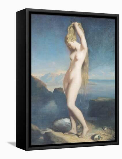 Venus Anadyomene, or Venus of the Sea, 1838-Theodore Chasseriau-Framed Stretched Canvas