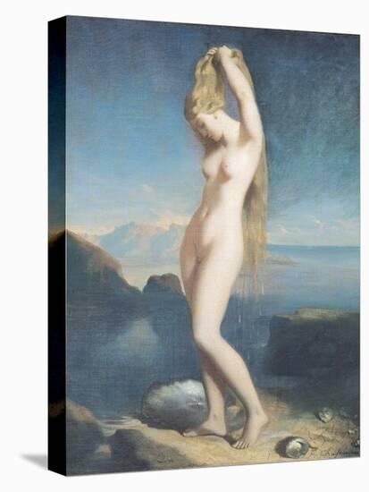 Venus Anadyomene, or Venus of the Sea, 1838-Theodore Chasseriau-Stretched Canvas