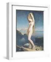 Venus Anadyomene, or Venus of the Sea, 1838-Theodore Chasseriau-Framed Giclee Print