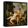 Venus and Adonis, 1553-Titian (Tiziano Vecelli)-Framed Stretched Canvas