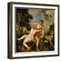 Venus and Adonis, 1553-Titian (Tiziano Vecelli)-Framed Giclee Print