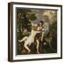 Venus and Adonis, 1554-Titian (Tiziano Vecelli)-Framed Giclee Print