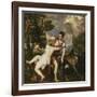 Venus and Adonis, 1554-Titian (Tiziano Vecelli)-Framed Giclee Print