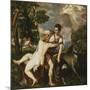 Venus and Adonis, 1554-Titian (Tiziano Vecelli)-Mounted Giclee Print