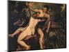'Venus and Adonis', 1560-Titian-Mounted Giclee Print