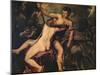 'Venus and Adonis', 1560-Titian-Mounted Giclee Print