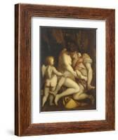 Venus and Adonis, 1565-1569-Luca Cambiaso-Framed Giclee Print