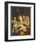 Venus and Adonis, 1565-1569-Luca Cambiaso-Framed Giclee Print