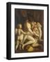 Venus and Adonis, 1565-1569-Luca Cambiaso-Framed Giclee Print