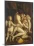 Venus and Adonis, 1565-1569-Luca Cambiaso-Mounted Giclee Print