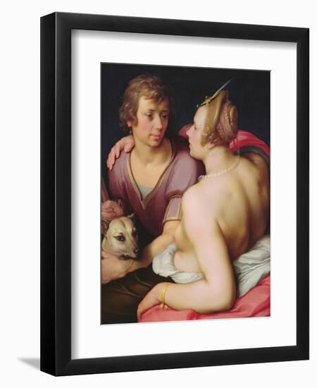 Venus and Adonis, 1610-Cornelis Cornelisz. van Haarlem-Framed Giclee Print