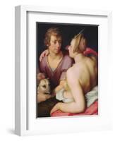 Venus and Adonis, 1610-Cornelis Cornelisz. van Haarlem-Framed Giclee Print