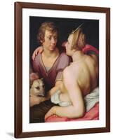 Venus and Adonis, 1610-Cornelis Cornelisz. van Haarlem-Framed Giclee Print