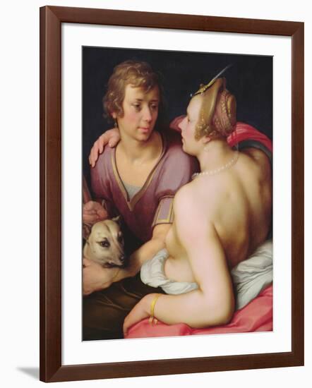 Venus and Adonis, 1610-Cornelis Cornelisz. van Haarlem-Framed Giclee Print