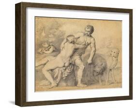Venus and Adonis, 1631-Peter Oliver-Framed Giclee Print
