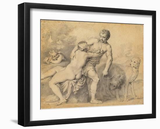 Venus and Adonis, 1631-Peter Oliver-Framed Giclee Print