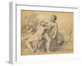 Venus and Adonis, 1631-Peter Oliver-Framed Giclee Print