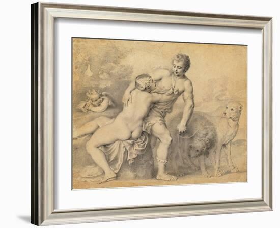 Venus and Adonis, 1631-Peter Oliver-Framed Giclee Print