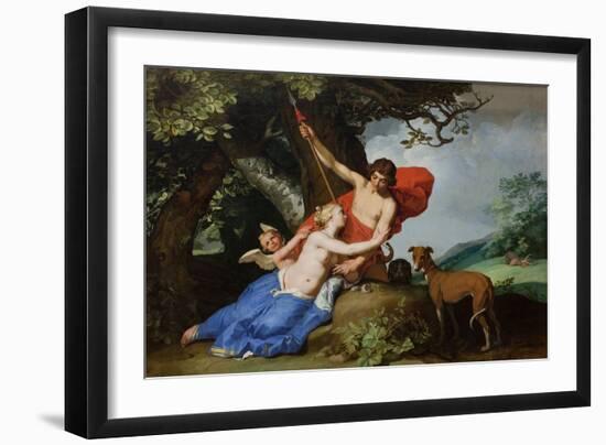 Venus and Adonis, 1632-Abraham Bloemaert-Framed Premium Giclee Print