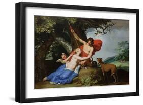 Venus and Adonis, 1632-Abraham Bloemaert-Framed Premium Giclee Print