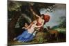 Venus and Adonis, 1632-Abraham Bloemaert-Mounted Premium Giclee Print