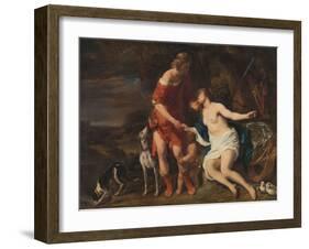 Venus and Adonis, 1657-60-Ferdinand Bol-Framed Giclee Print