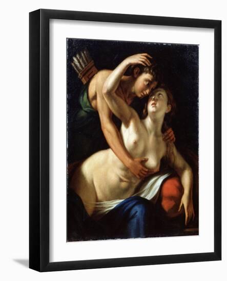 Venus and Adonis, 16th Century-Luca Cambiaso-Framed Giclee Print