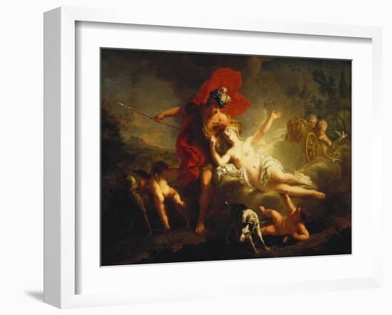Venus and Adonis, 1713-Jean-Marc Nattier-Framed Giclee Print