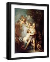 Venus and Adonis, 1750S-Etienne Jeaurat-Framed Giclee Print