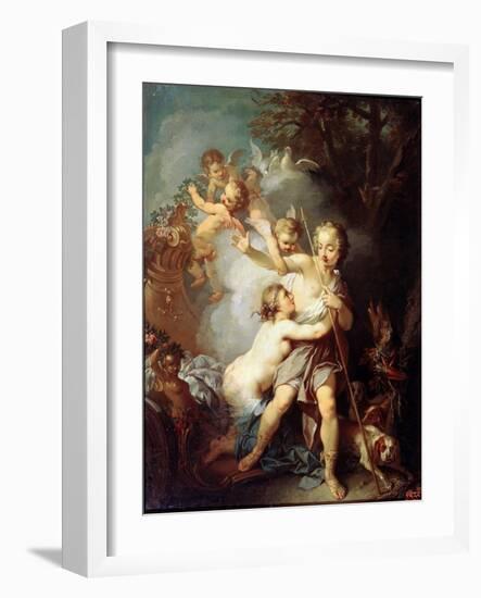 Venus and Adonis, 1750S-Etienne Jeaurat-Framed Giclee Print