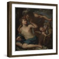 Venus and Adonis. 17Th Century (Oil on Canvas)-Pietro Liberi-Framed Giclee Print