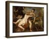 Venus and Adonis, c.1560-Titian-Framed Giclee Print
