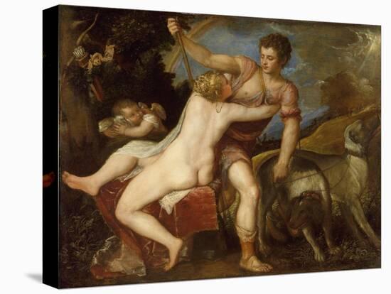 Venus and Adonis, c.1560-Titian-Stretched Canvas