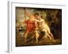 Venus and Adonis, c.1635-Peter Paul Rubens-Framed Giclee Print