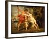 Venus and Adonis, c.1635-Peter Paul Rubens-Framed Giclee Print