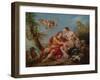 Venus and Adonis, C.1740 (Oil on Canvas)-Charles Joseph Natoire-Framed Giclee Print