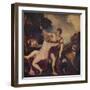 Venus and Adonis, c1545, (1937)-Titian-Framed Giclee Print