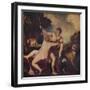 Venus and Adonis, c1545, (1937)-Titian-Framed Giclee Print
