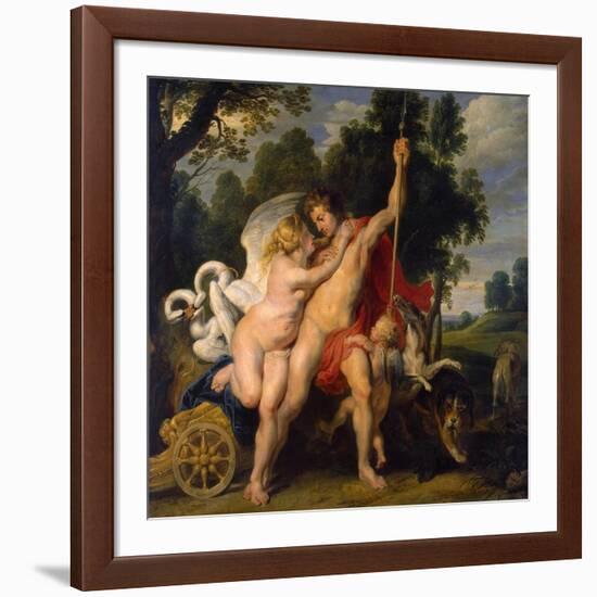 Venus and Adonis, C1614-Peter Paul Rubens-Framed Giclee Print