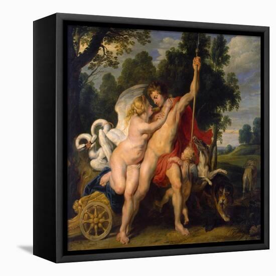 Venus and Adonis, C1614-Peter Paul Rubens-Framed Stretched Canvas