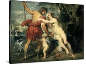 Venus and Adonis, C1630-Peter Paul Rubens-Stretched Canvas
