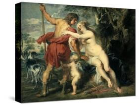 Venus and Adonis, C1630-Peter Paul Rubens-Stretched Canvas