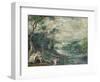 Venus and Adonis in Wooded Landscape Near Beersel Castle-Niederländischer Meister-Framed Giclee Print