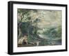 Venus and Adonis in Wooded Landscape Near Beersel Castle-Niederländischer Meister-Framed Giclee Print