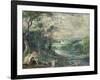 Venus and Adonis in Wooded Landscape Near Beersel Castle-Niederländischer Meister-Framed Giclee Print