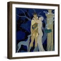 Venus and Adonis-Georges Barbier-Framed Giclee Print