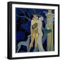 Venus and Adonis-Georges Barbier-Framed Giclee Print